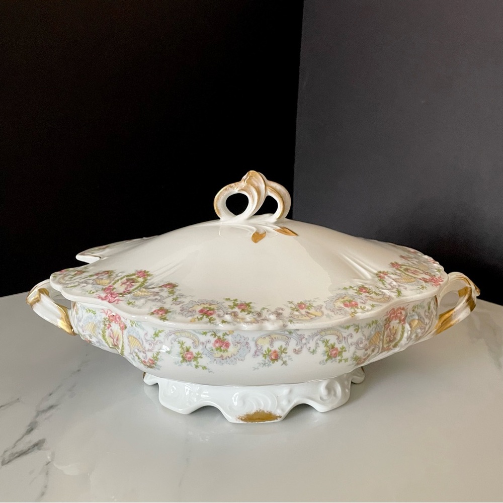 Large Toureen Serving Dish - J. Pouyat Limoges